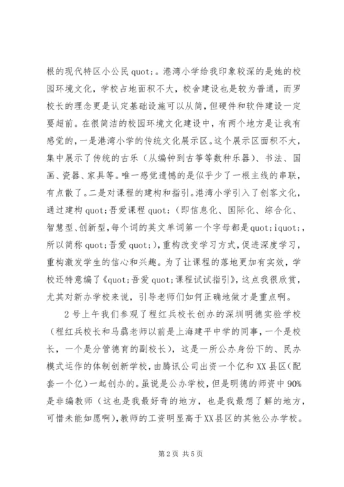 校长赴深圳考察学习心得.docx