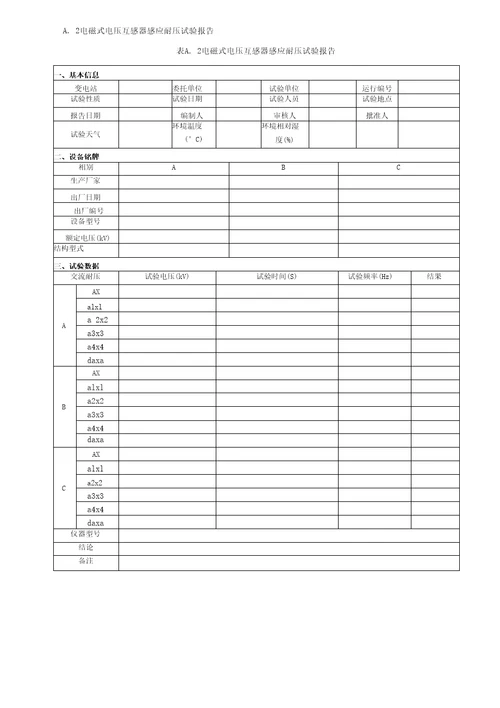 国家电网公司变电检测通用管理规定第20分册感应耐压试验细则