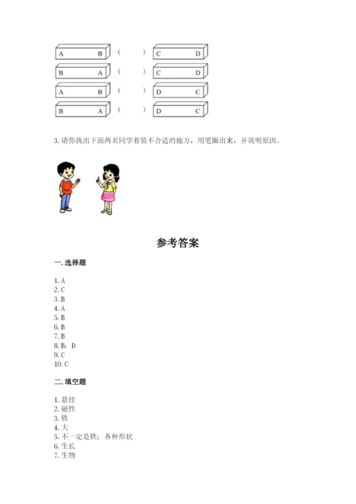 教科版二年级下册科学期末测试卷【典优】.docx