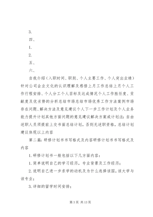 总结计划书格式内容.docx