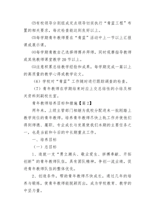 青年教师培养目标和措施（通用9篇）.docx