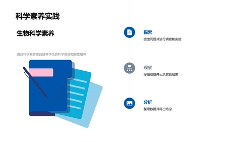 探究生物学教学PPT模板