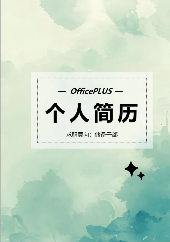 商务简约个人求职简历封面26