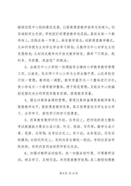 民乐镇中心小学开展-保持共产党员先进性-督导自查报告.docx