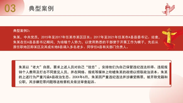 2024年违反党的政治纪律案例剖析讲座课件PPT