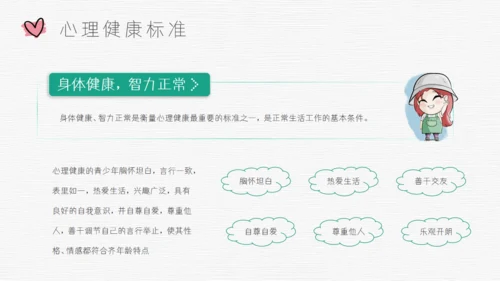 青春期青少年心理健康通用PPT模板