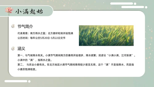 古意中国风小满PPT模板