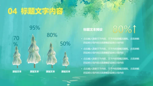 世界动物日森林小鹿通用PPT模板