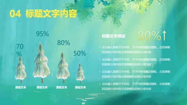 世界动物日森林小鹿通用PPT模板