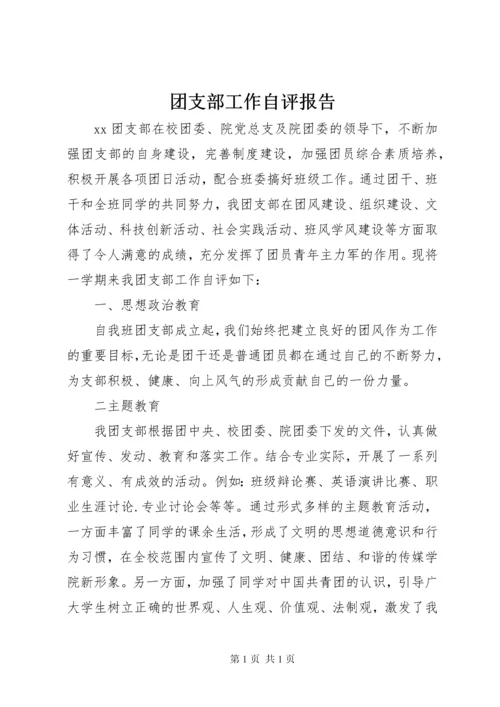 团支部工作自评报告.docx