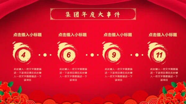 新年新禧大气红企业年度晚会通用PPT模板