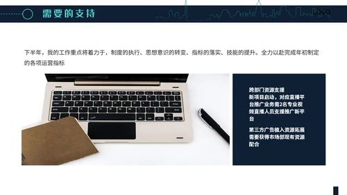 简约大气员工述职报告通用PPT模板
