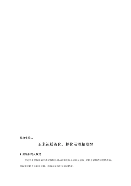 发酵标准工艺综合实习指导书.docx