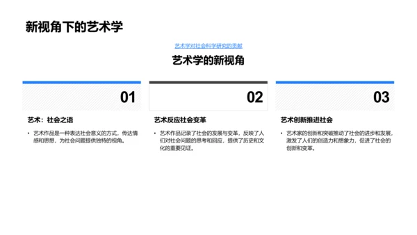 艺术学与社会科学PPT模板