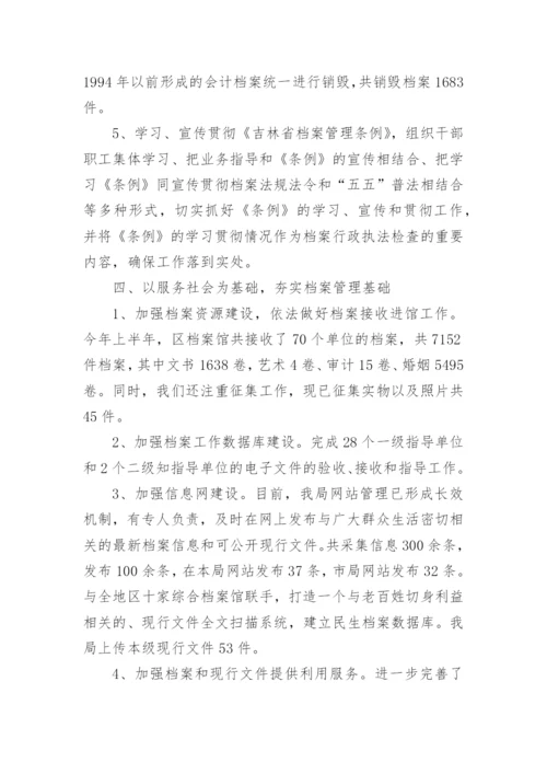 档案局个人工作总结.docx