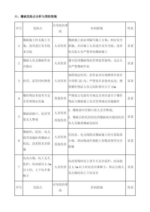 爆破施工安全技术方案.docx