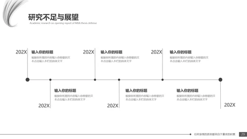 毕业答辩黑白配色毕业论文开题报告通用PPT模版