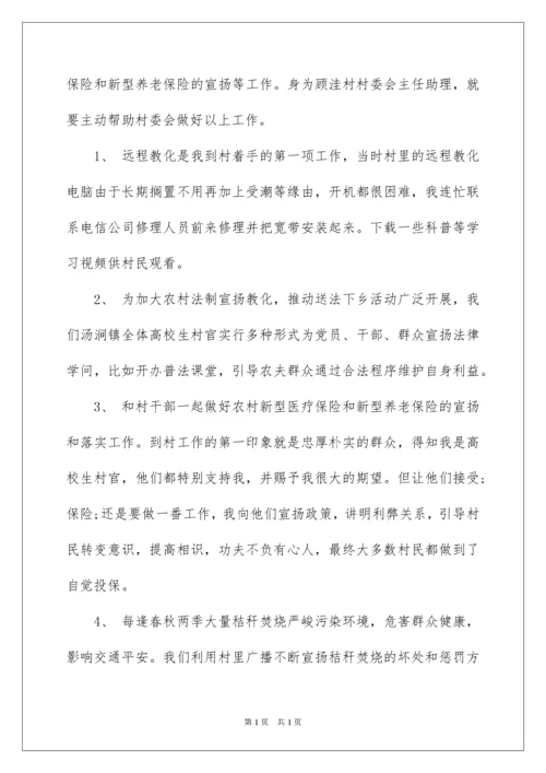 2022大学生村官述职报告_4.docx