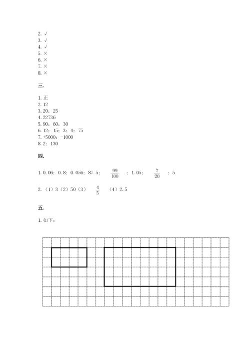 小学毕业班数学检测题及答案（易错题）.docx