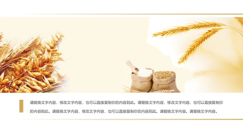 健康绿色有机大米农业粮食推广销售PPT模板