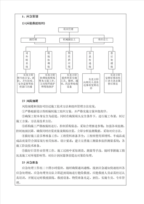 盾构始发安全关键技术交底