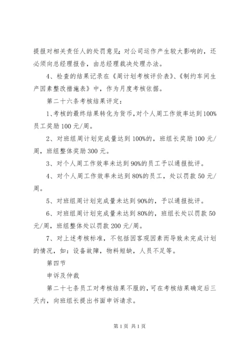 周计划考核管理办法5篇范文.docx