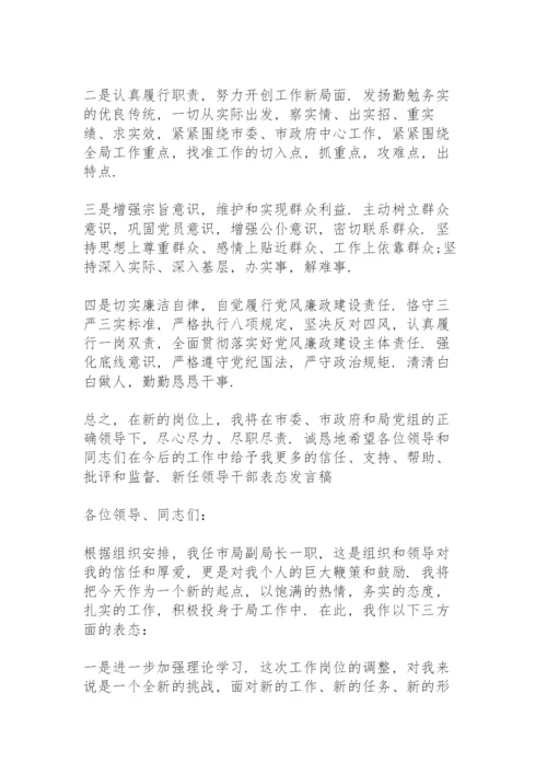 新任领导干部表态发言稿.docx