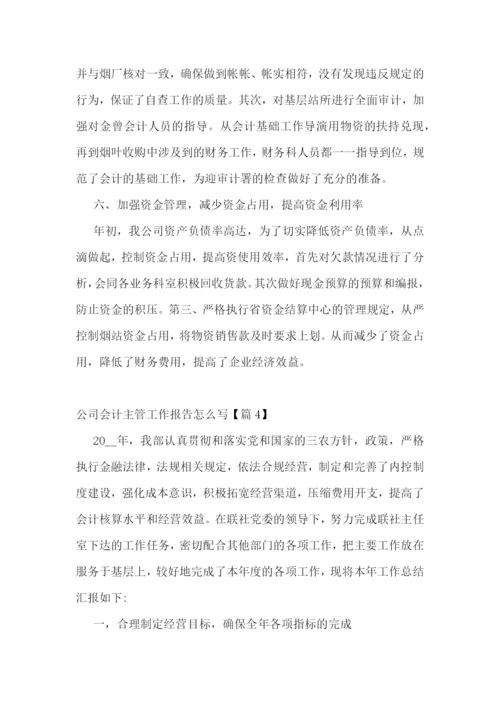 公司会计主管工作报告怎么写5篇.docx