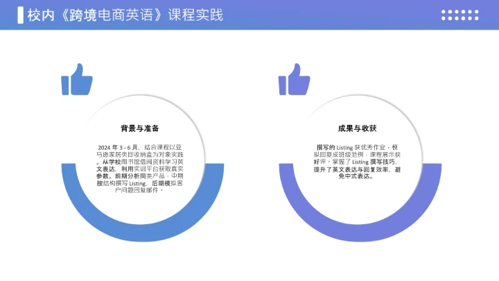 蓝色商务风英语专业大学生职业生涯规划发展展示PPT模版