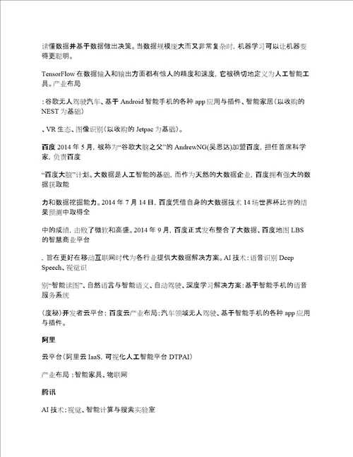 人工智能的应用领域和前景