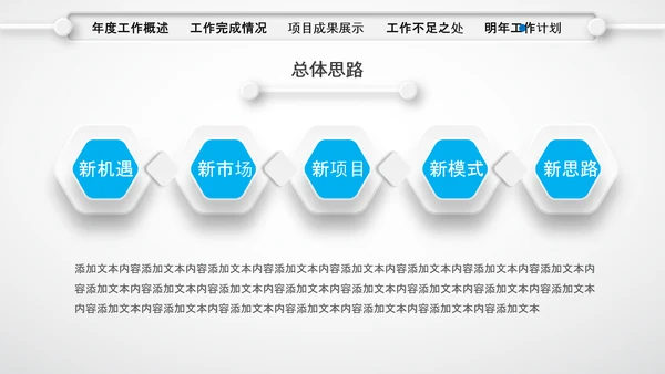 微立体蓝色年终总结工作汇报个人述职PPT