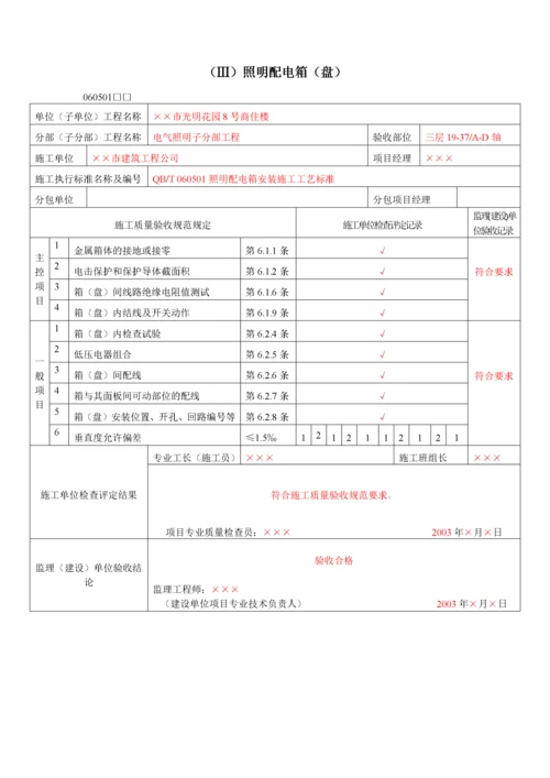 5_建筑电气工程检验批质量验收记录表.docx