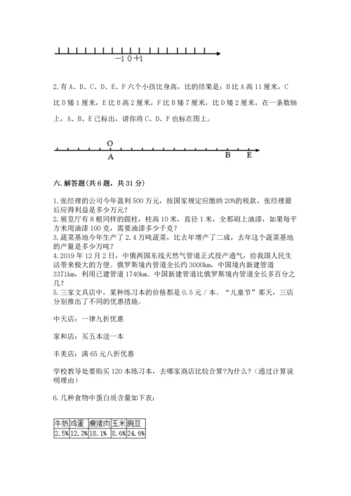 人教版六年级下册数学期末测试卷精品（全国通用）.docx
