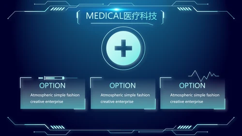 医院医疗科技信息化管理工作总结报告计划动态PPT模板