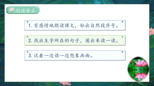 【核心素养】部编版语文三年级下册-3. 荷花 第1课时（课件）