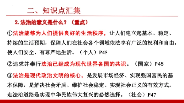 第四课建设法治中国【复习课件】(共23张PPT)