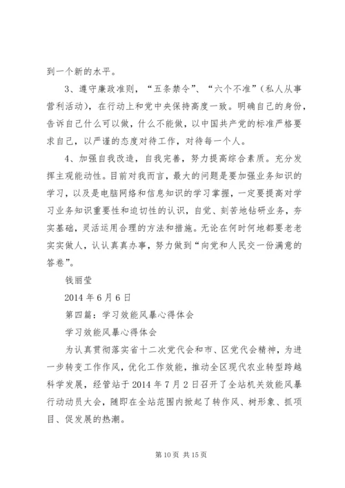 第一篇：学习掀起“责任风暴”推进“效能革命”心得体会.docx