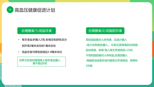 三高人群知识教育课件PPT模板