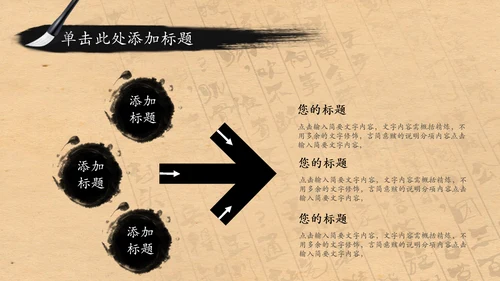 中国风水墨茶文化PPT模板