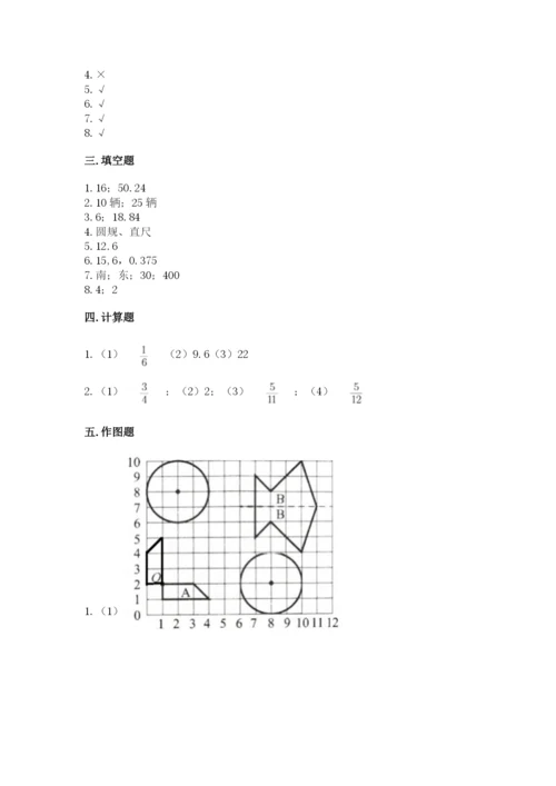 小学数学六年级上册期末卷含答案解析.docx