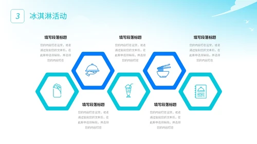 展板风夏季清凉活动策划冰淇淋甜筒冷饮宣传PPT