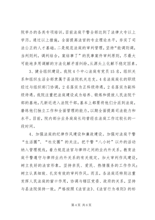 人民法庭检查汇报.docx