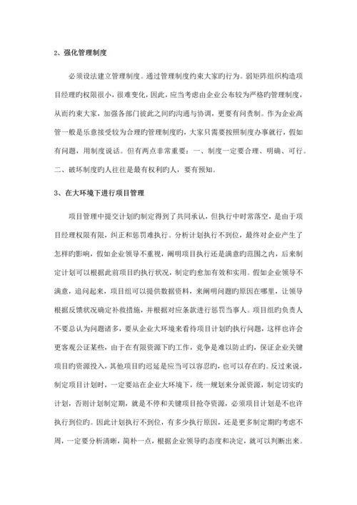 项目管理执行力提升.docx