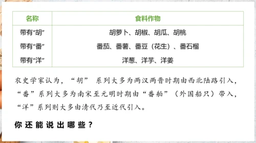 【人教新版】七上 第六章 跨学科主题学习 《探索外来食物传播史》（教学课件24张）