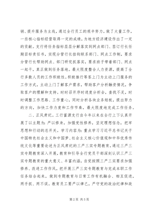 县工行XX年度工作情况报告.docx