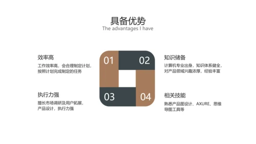 棕色商务风产品干岗转正述职汇报