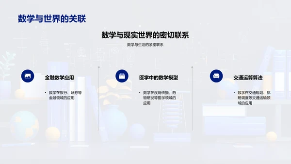 数学在生活中的应用PPT模板