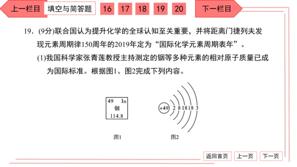 人教版化学九年级上册期中检测卷 习题课件（32张PPT）