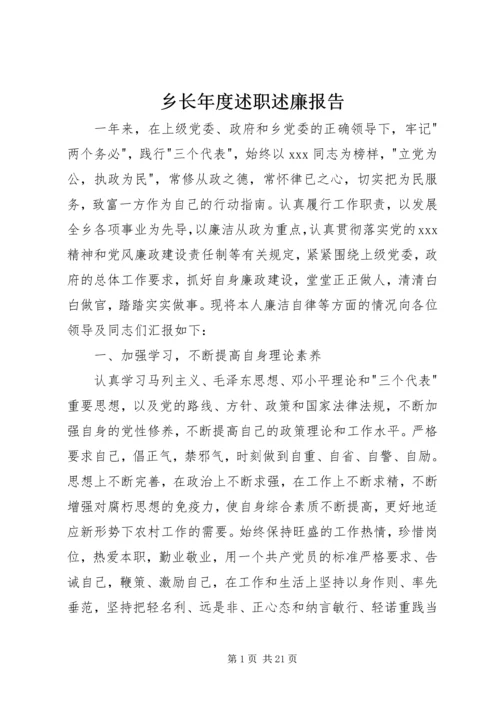 乡长年度述职述廉报告.docx