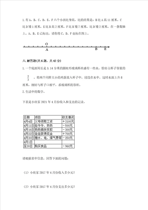 小学数学试卷测试大全典优